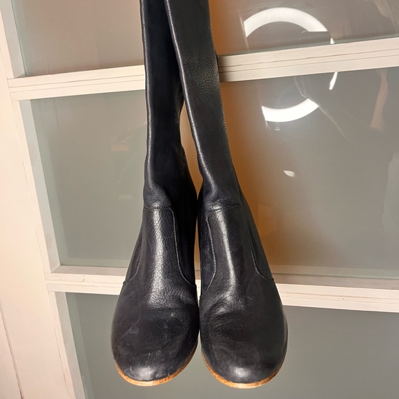 Dark Blue Aldo knee high boots - Picture 3 of 4